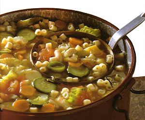 Minestrone di verdune (Gemüsesuppe)