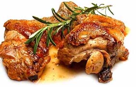 Pollo al vino bianco