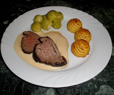 Rinderfilet an Whiskeyrahmsauce