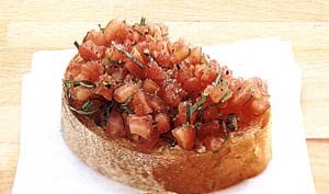 Röstbrot mit Tomaten
