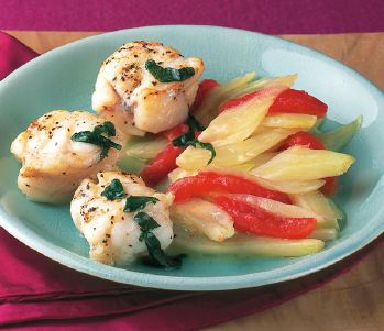 Seeteufel mit Fenchel-Tomaten-Gemüse