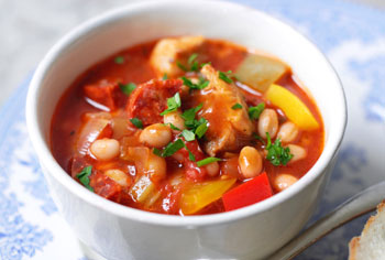 Serbische Bohnensuppe